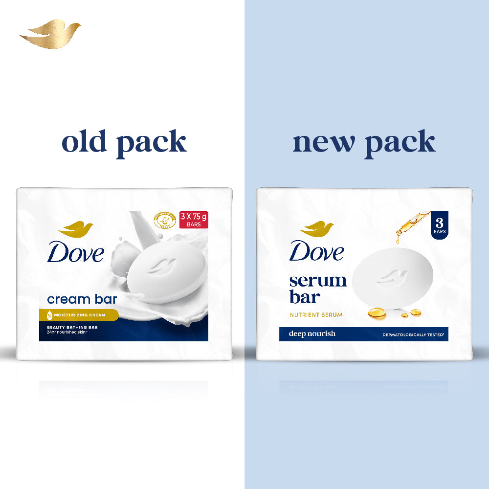 Dove Serum Bar with Nutrient Serum | 225g (75g x 3)