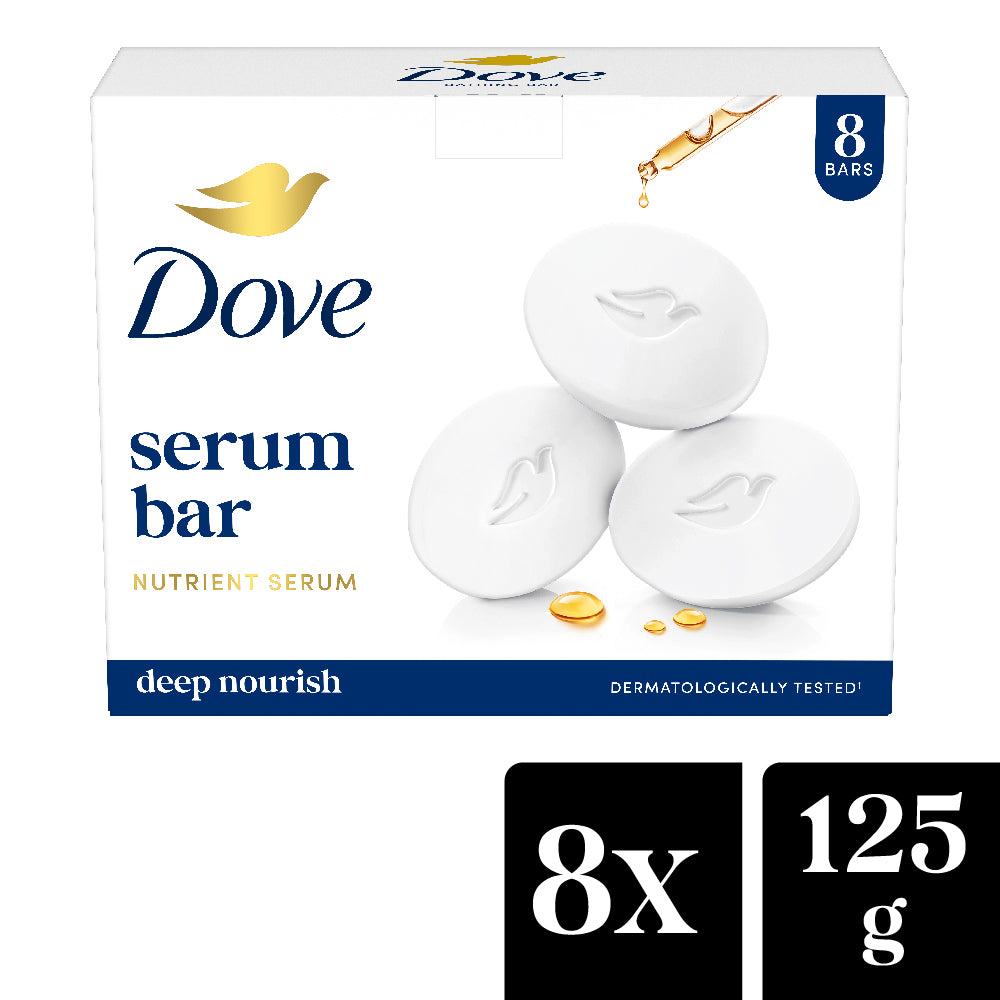 Dove Serum Bar with Nutrient Serum | 1000g (125g x 8)