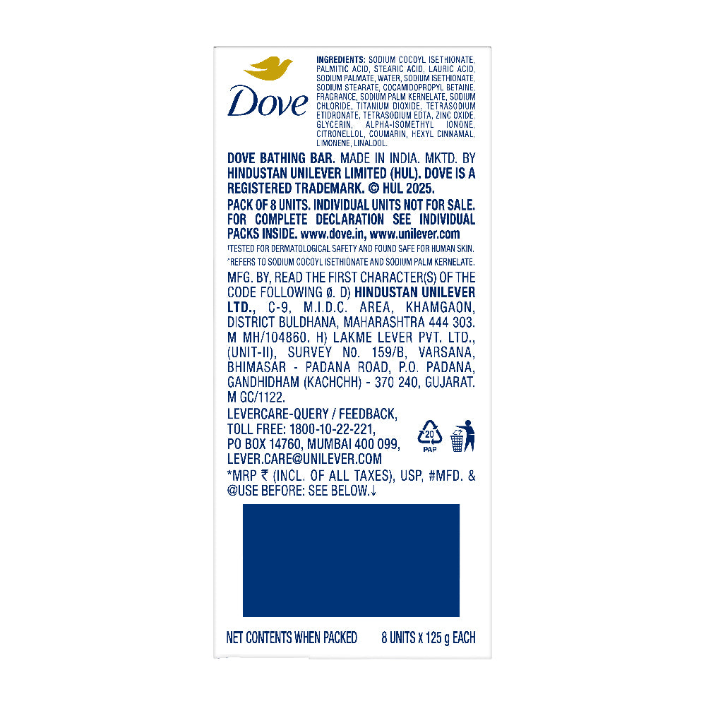 Dove Serum Bar with Nutrient Serum | 1000g (125g x 8)