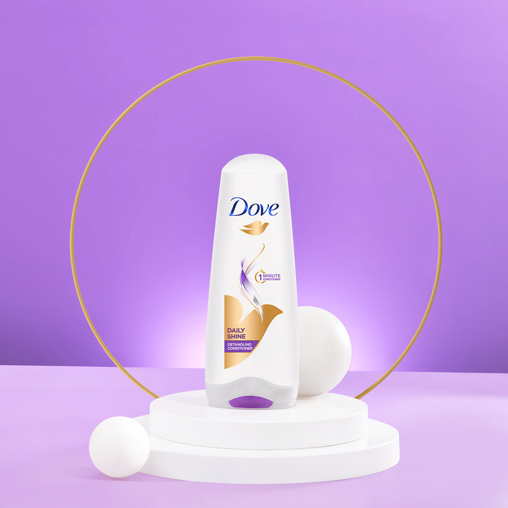 Dove Daily Shine Shampoo 650ml & Conditioner 175ml (Combo Pack)