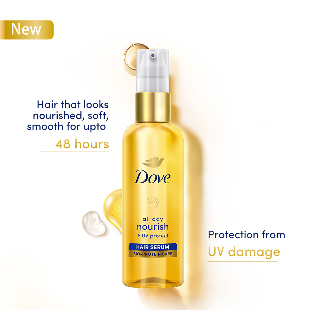 Dove  All Day Nourish + UV protect  Hair serum 48 ml , for all hair types