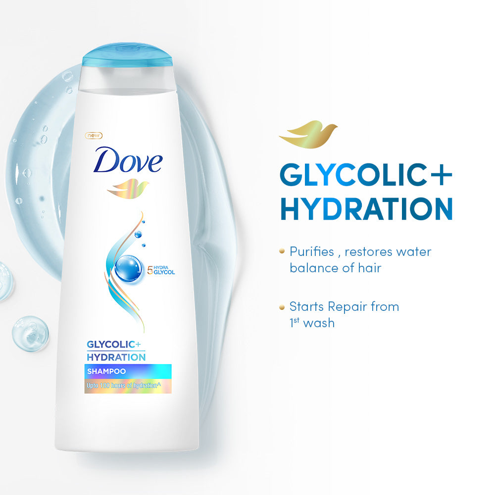 Dove Glycolic Hydration Shampoo - 180ml