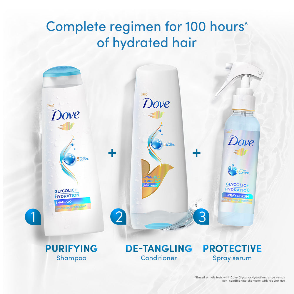 Dove Glycolic Hydration Shampoo - 180ml