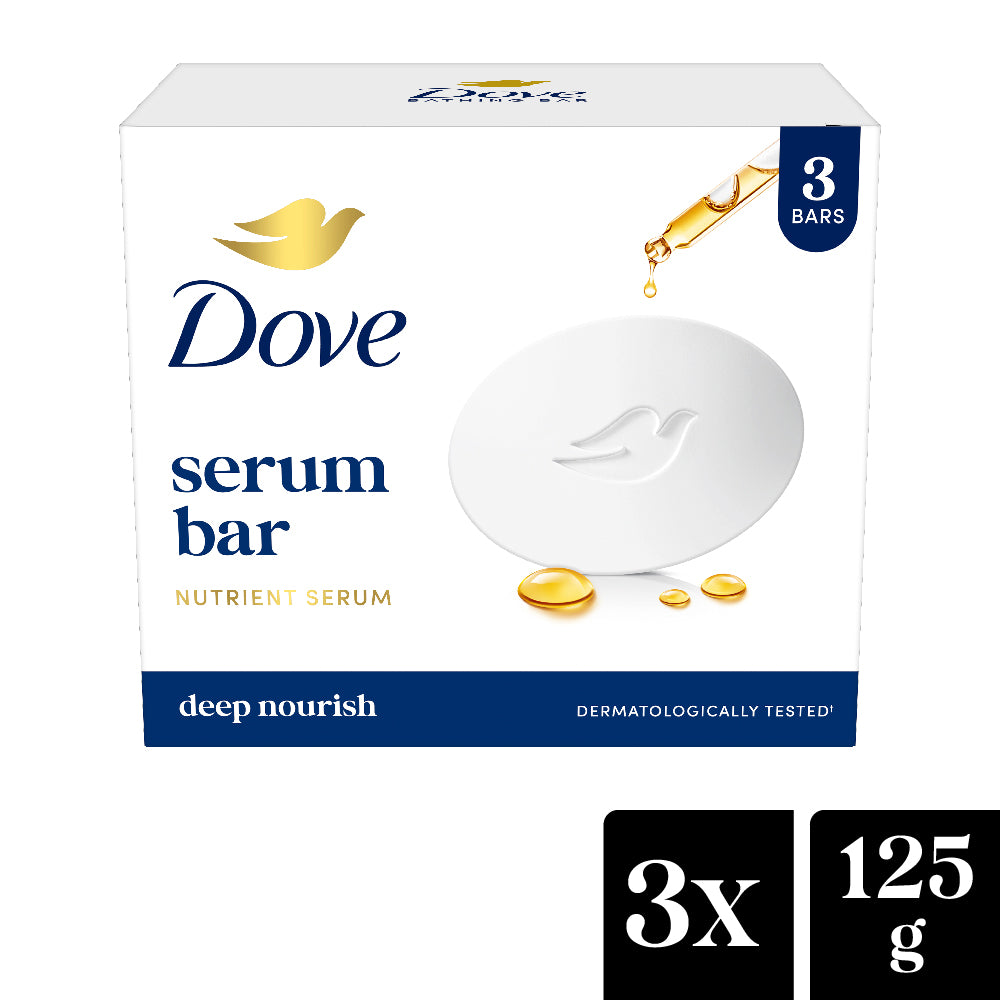 Dove Serum Bar with Nutrient Serum | 375g (125g x 3)