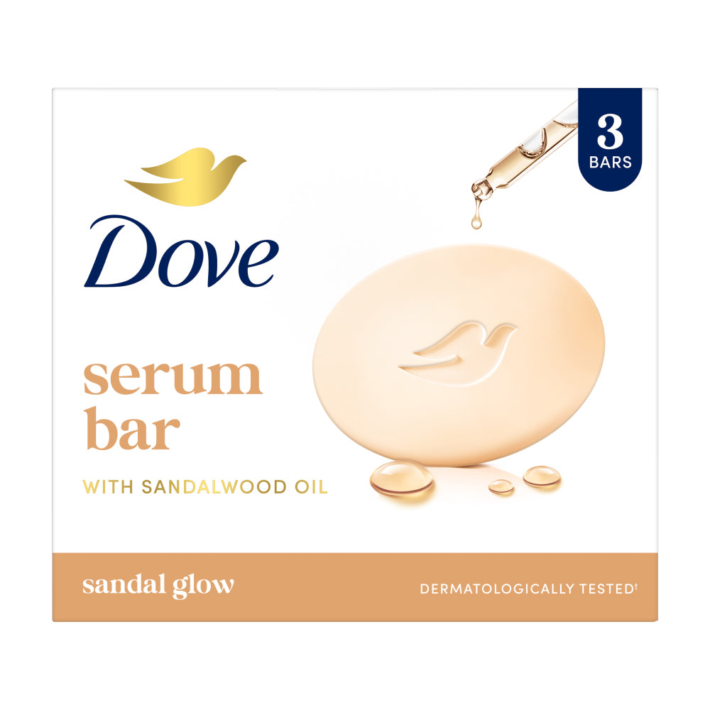Dove Serum Bar with Sandalwood Oil | 375g (125g x 3)