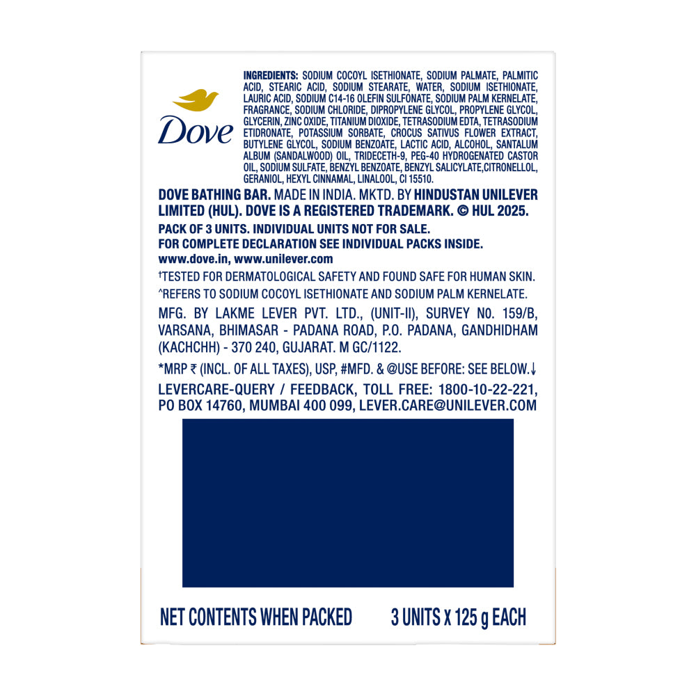 Dove Serum Bar with Sandalwood Oil | 375g (125g x 3)