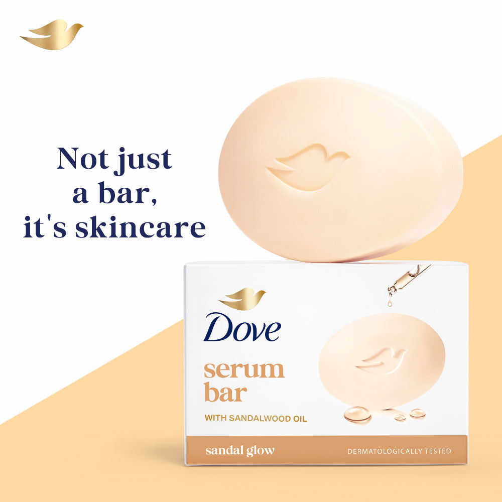Dove Serum Bar with Sandalwood Oil | 375g (125g x 3)