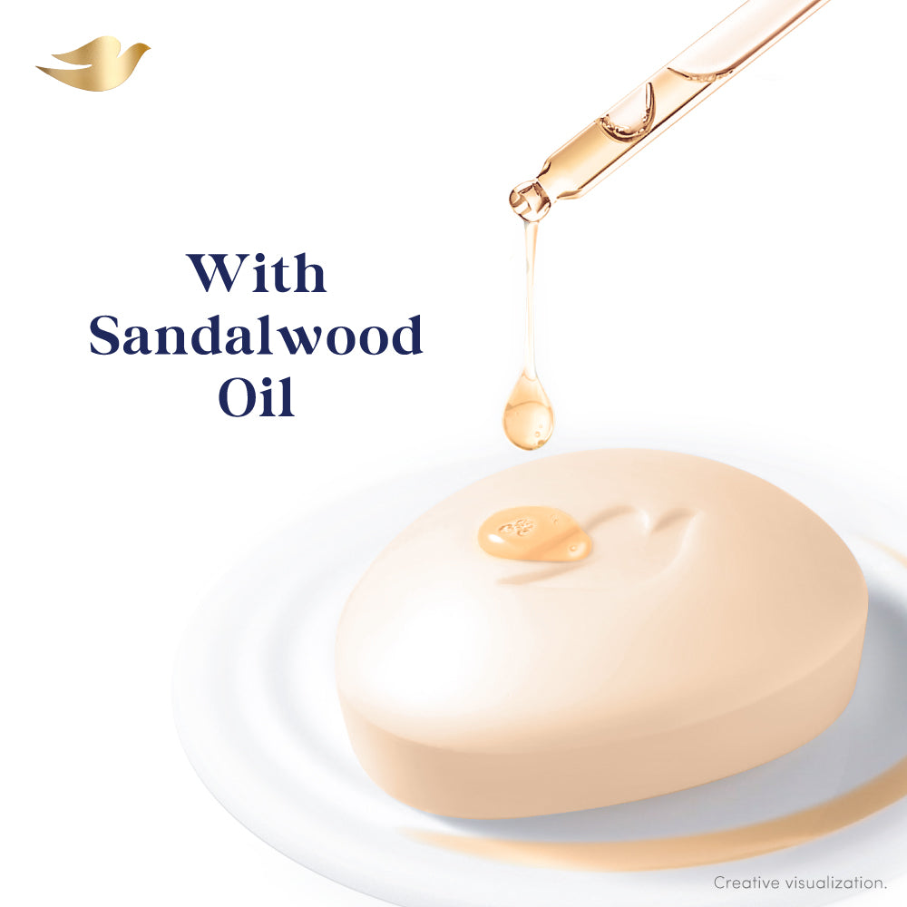 Dove Serum Bar with Sandalwood Oil | 375g (125g x 3)