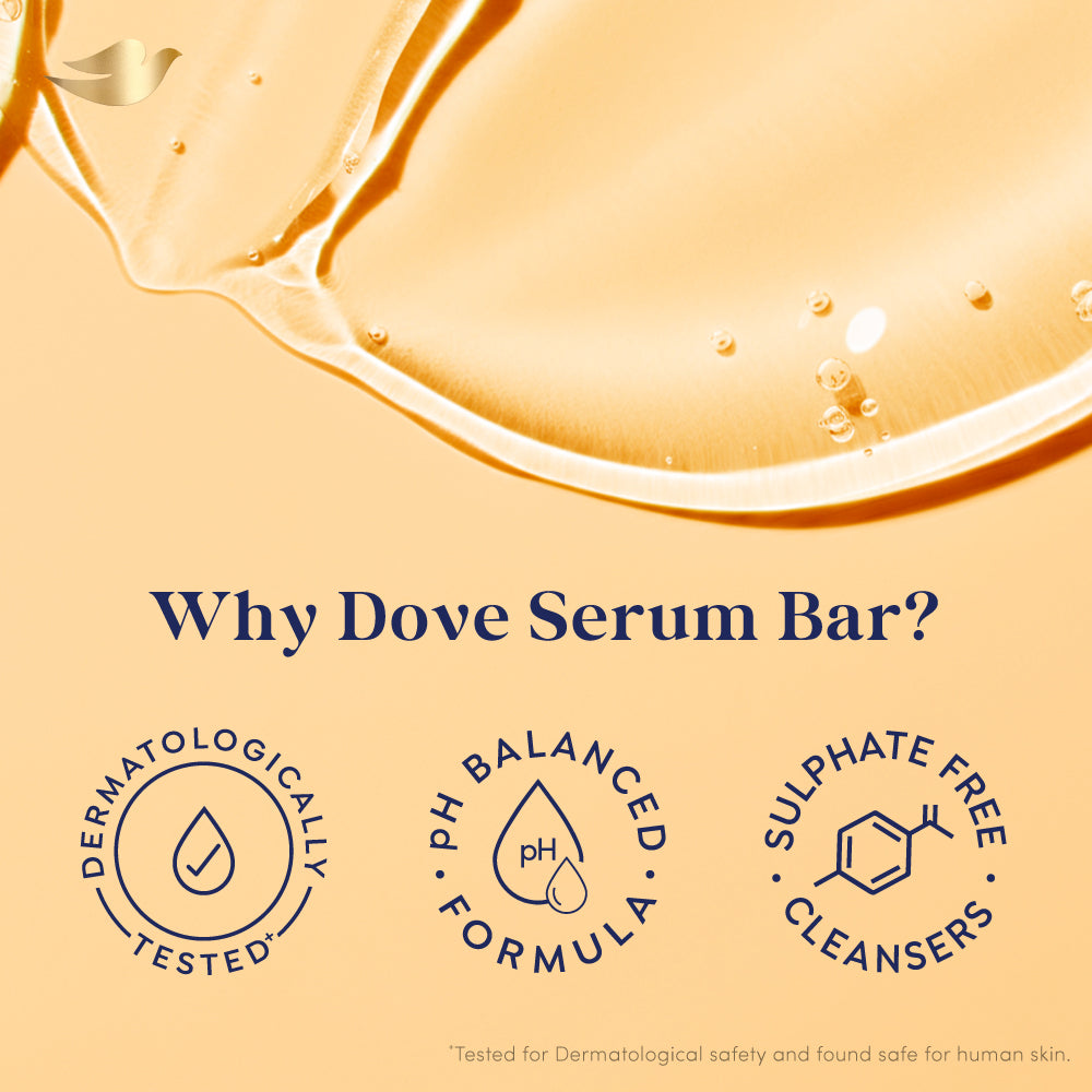 Dove Serum Bar with Sandalwood Oil | 375g (125g x 3)