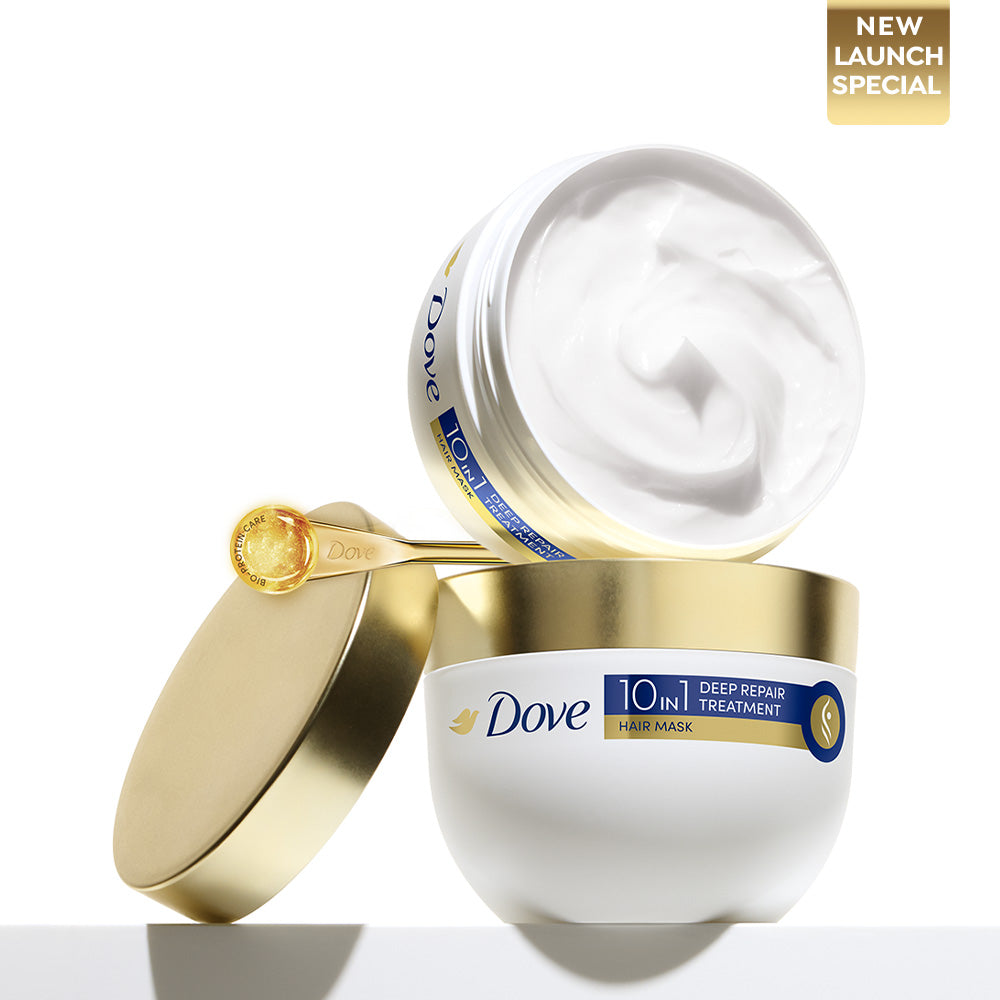 Dove 10 in 1 Deep Repair Treatment Hair Mask 300 ml, for damaged hair