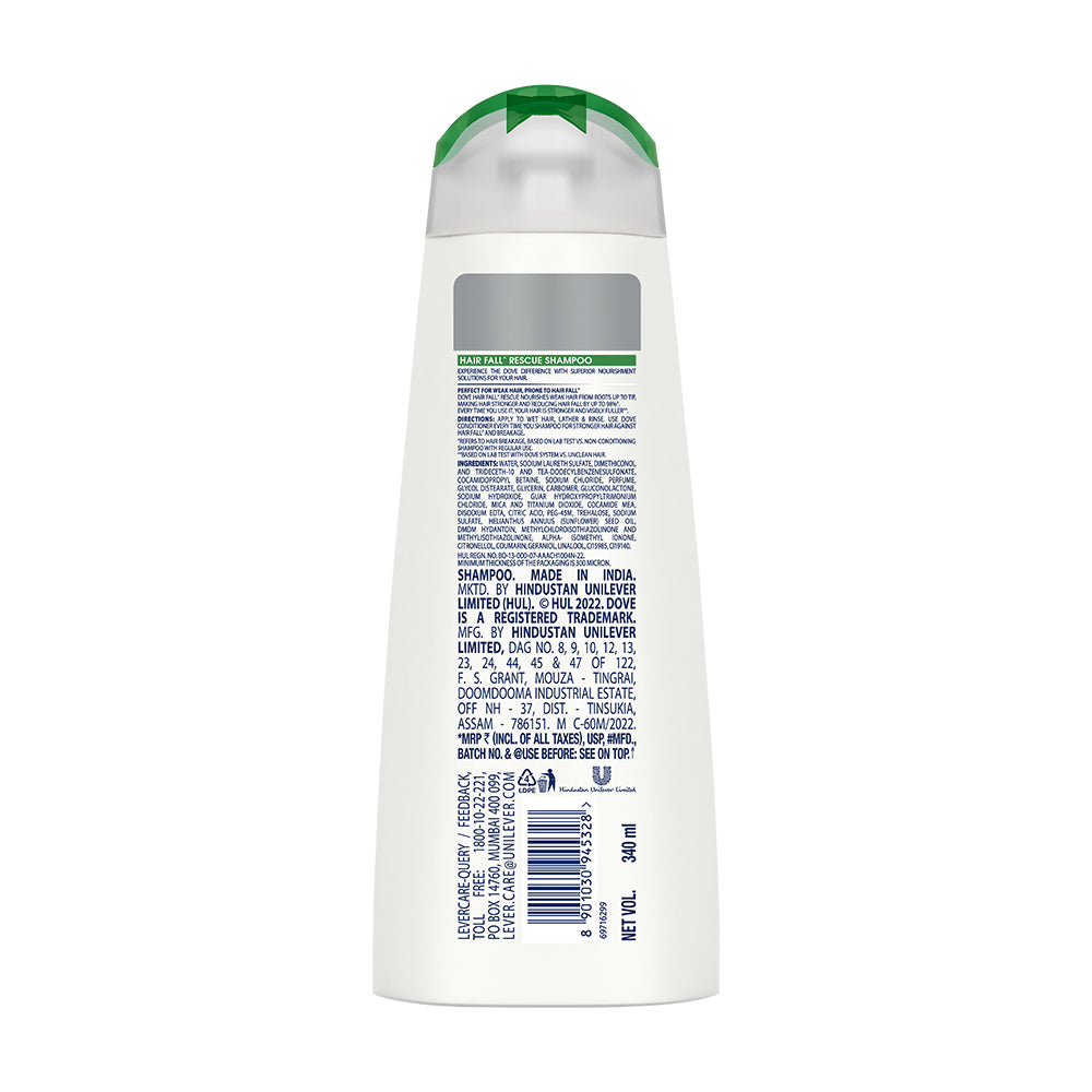 Dove Hair Fall Rescue Shampoo, 340ml