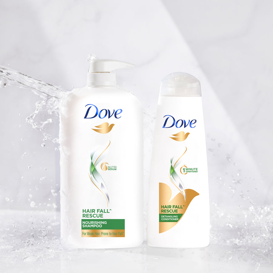 Dove Hair Fall Rescue Shampoo 1L & Conditioner 335ml (Combo Pack)