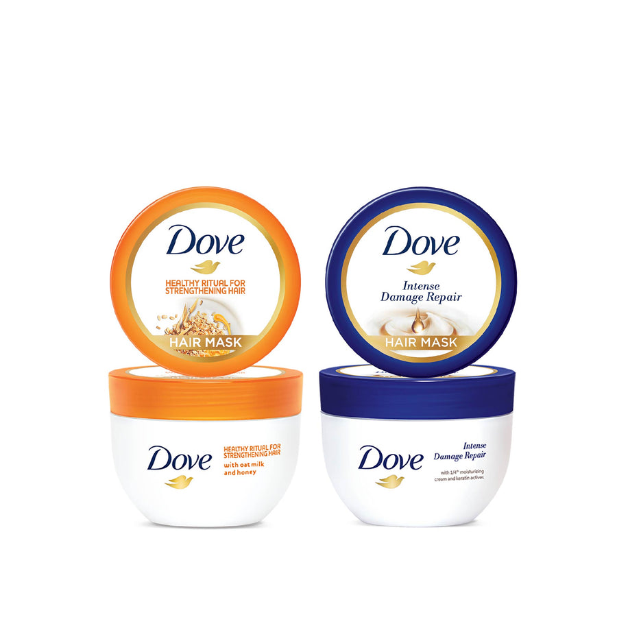 Dove Intense Damage Repair & Healthy Ritual Hair Masks 300ml (Combo Pack)