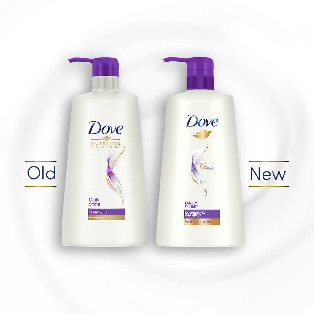 Dove Daily Shine Shampoo 650ml & Conditioner 335ml (Combo Pack)