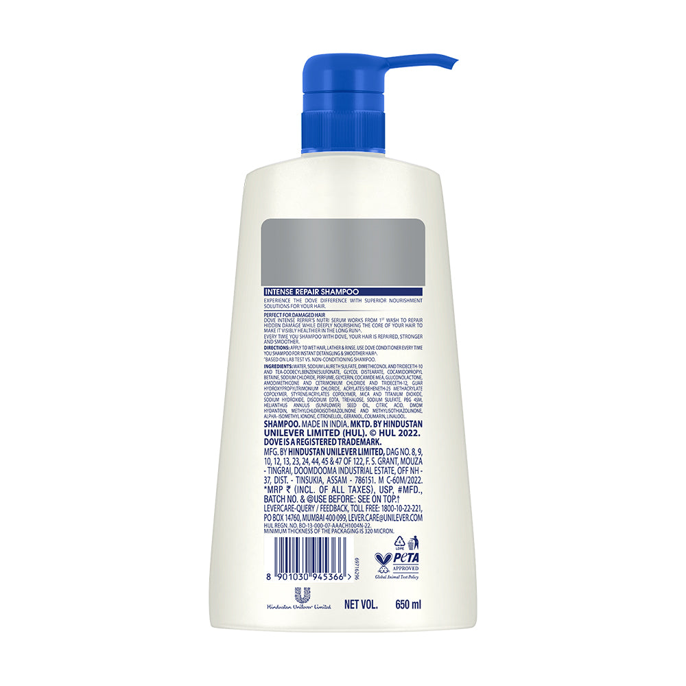 Intense Repair Shampoo 650ml, Conditioner 175ml, Hair Mask 300ml & Body Wash 800ml (Combo Pack)