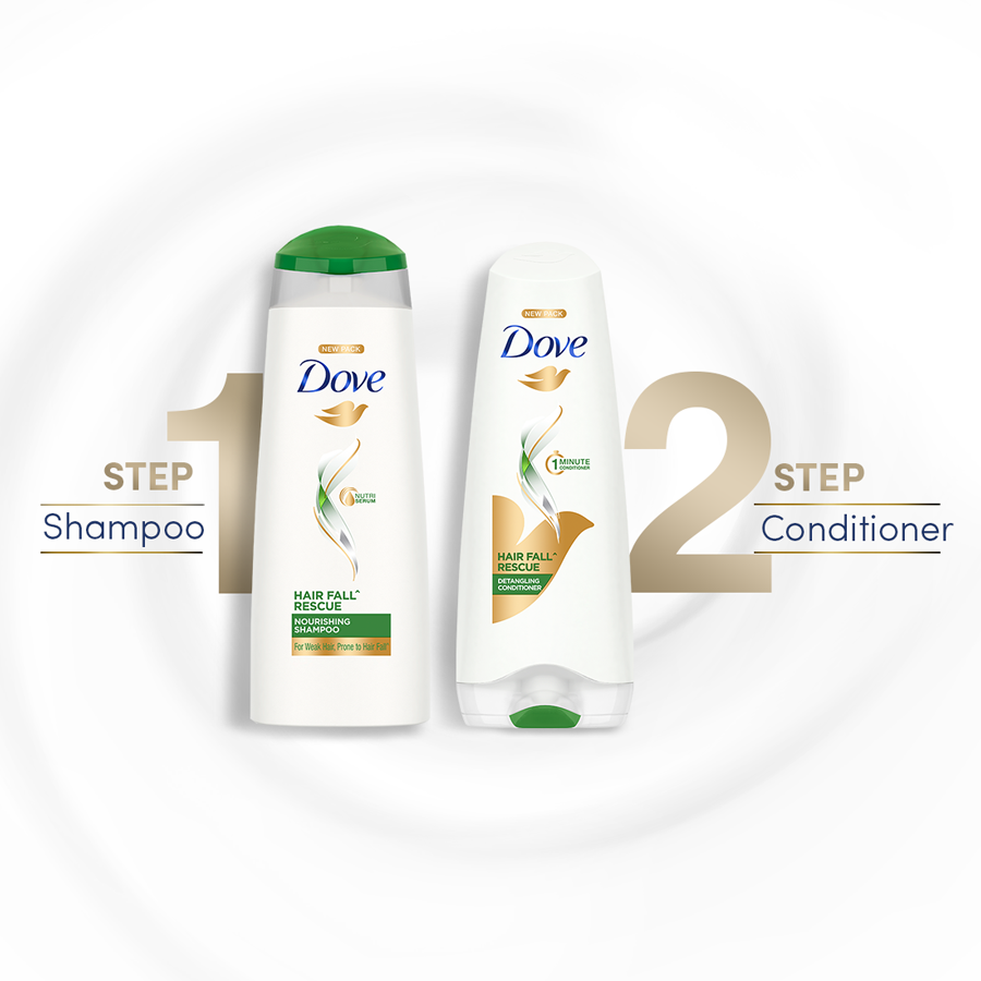 Dove Hair fall Rescue Shampoo 650ml & Conditioner 175ml (Combo Pack)