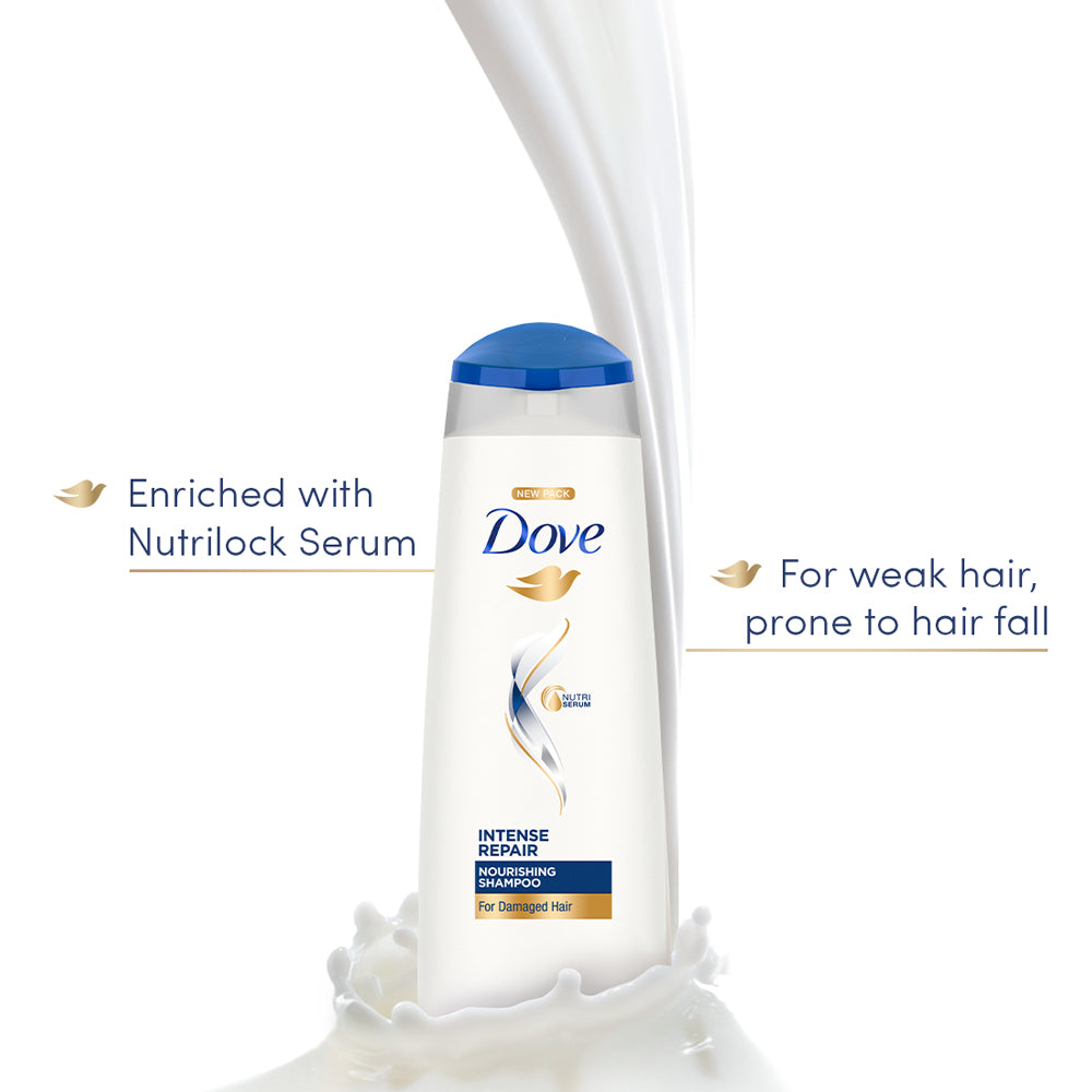 Dove Intense Repair Shampoo 1L, Conditioner 335ml & Deeply Nourishing Body Wash 800ml (Combo Pack)