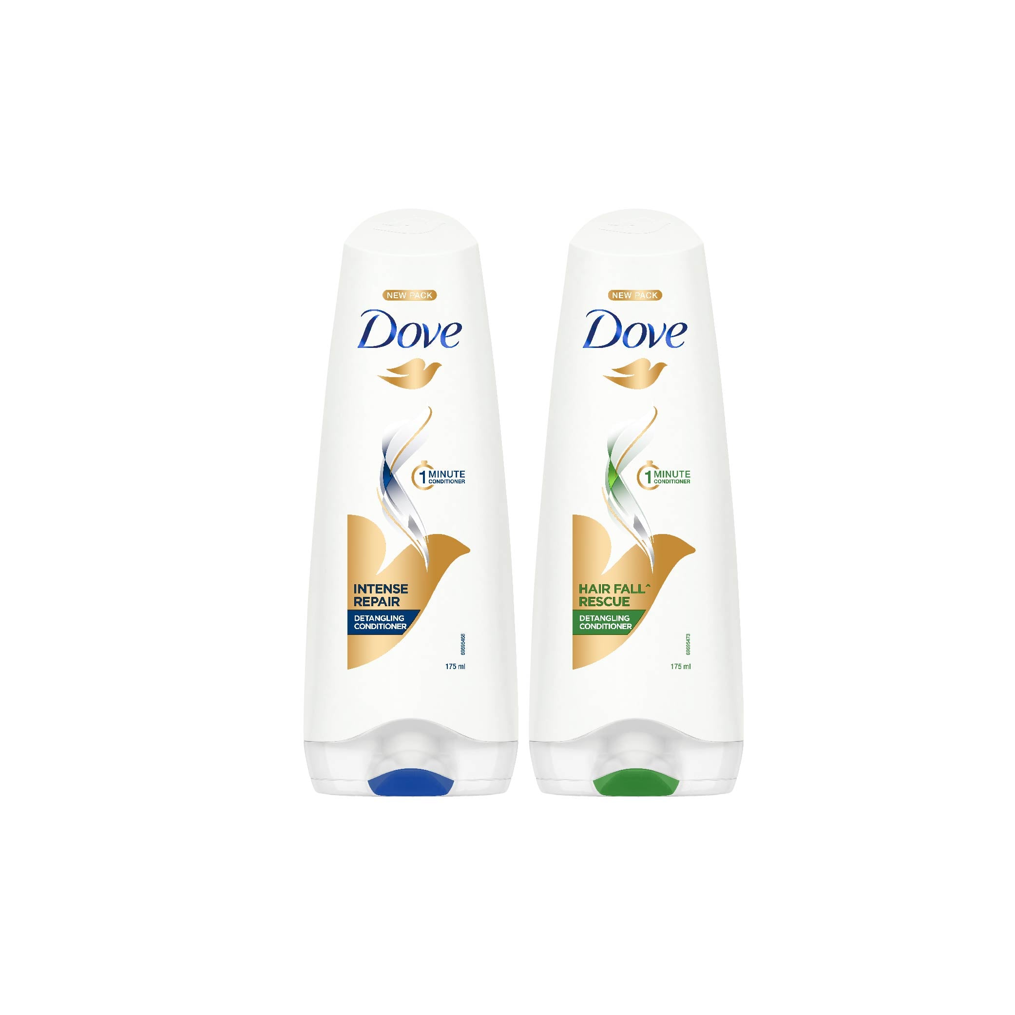 Dove Intense Repair & Hair Fall Rescue Conditioner 175ml (Combo Pack)
