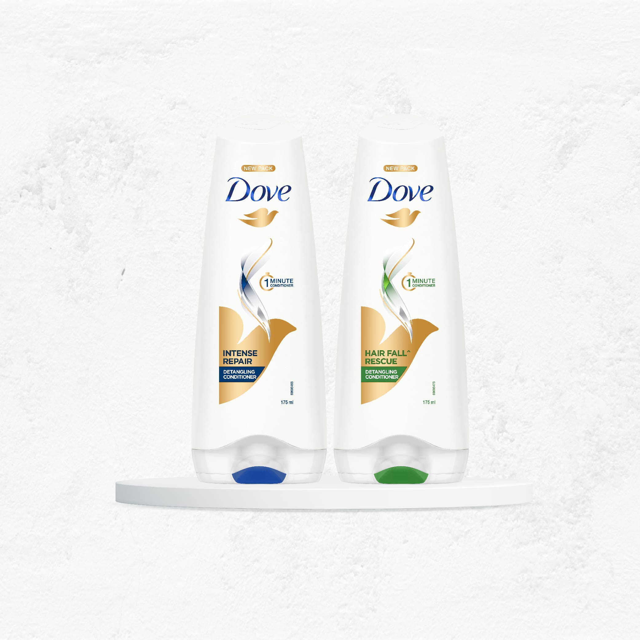 Dove Intense Repair & Hair Fall Rescue Conditioner 175ml (Combo Pack)