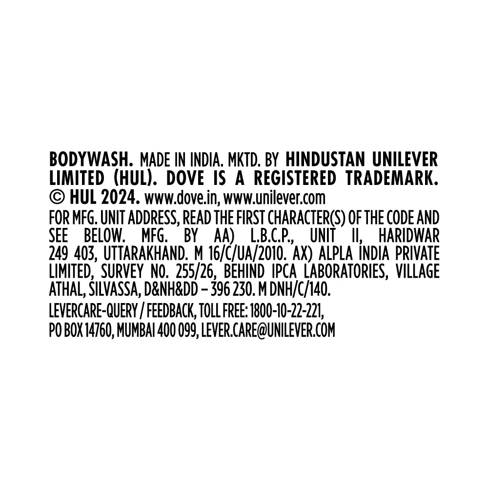 Dove Even Tone Bodywash with 5% Radiance Serum with Niacinamide