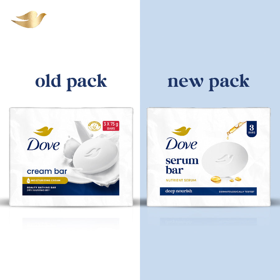 Dove Serum Bar with Nutrient Serum | 225g (75g x 3)