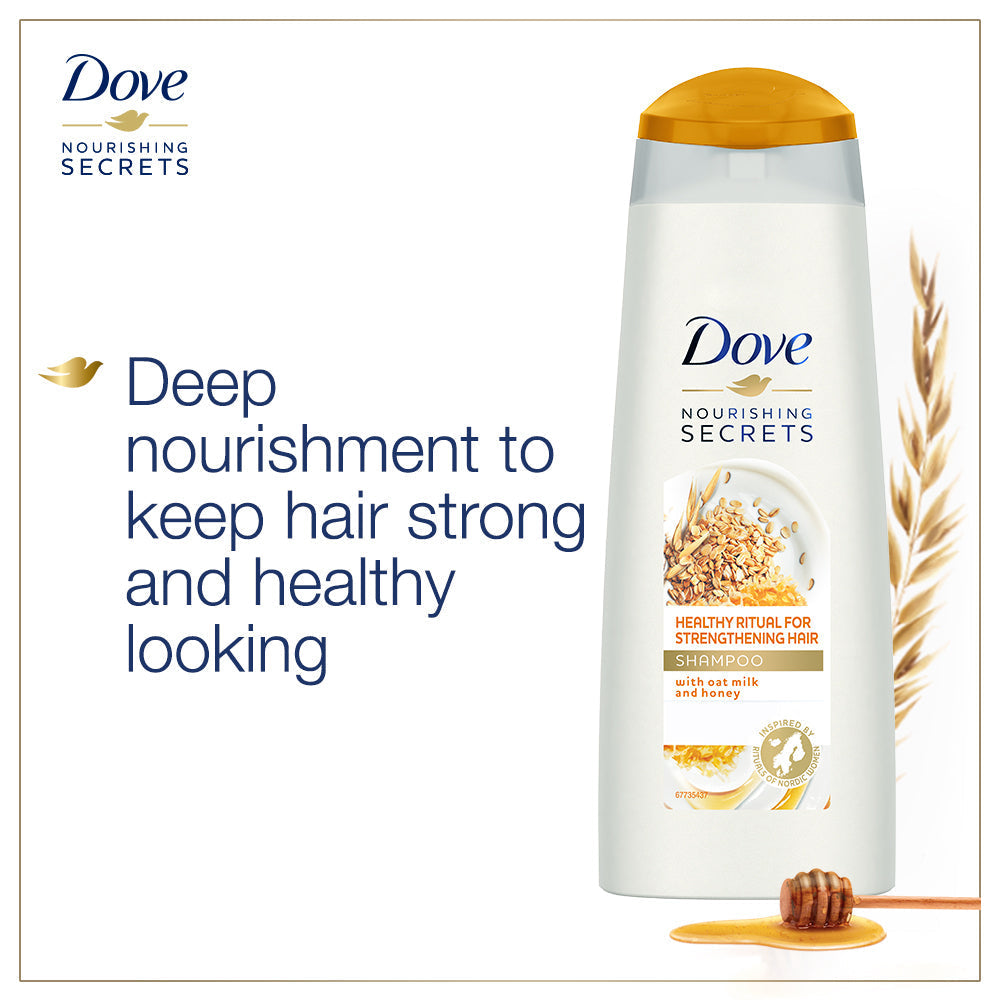 Dove Healthy Ritual for Strengthening Hair Shampoo 650ml,  Hair Mask 300ml & Body Love Silky Pampering 300g (Combo Pack)