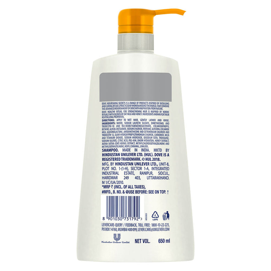 Dove Healthy Ritual for Strengthening Hair Shampoo 650ml, Conditioner 175ml & Hair Mask 300ml (Combo Pack)