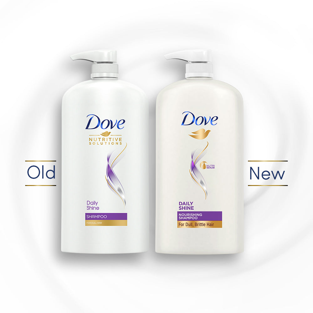 Dove Daily Shine Shampoo 1L & Conditioner 335ml(Combo Pack)