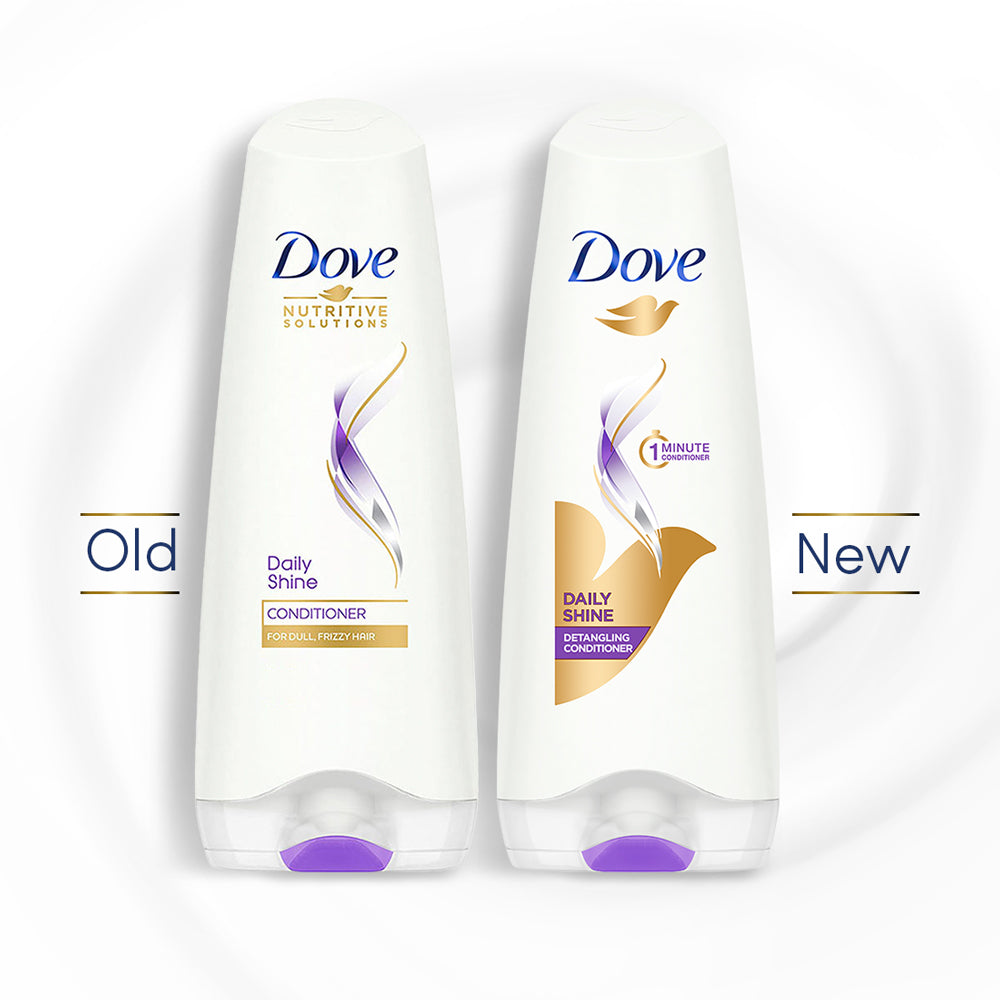 Dove Daily Shine Shampoo 1L & Conditioner 335ml(Combo Pack)