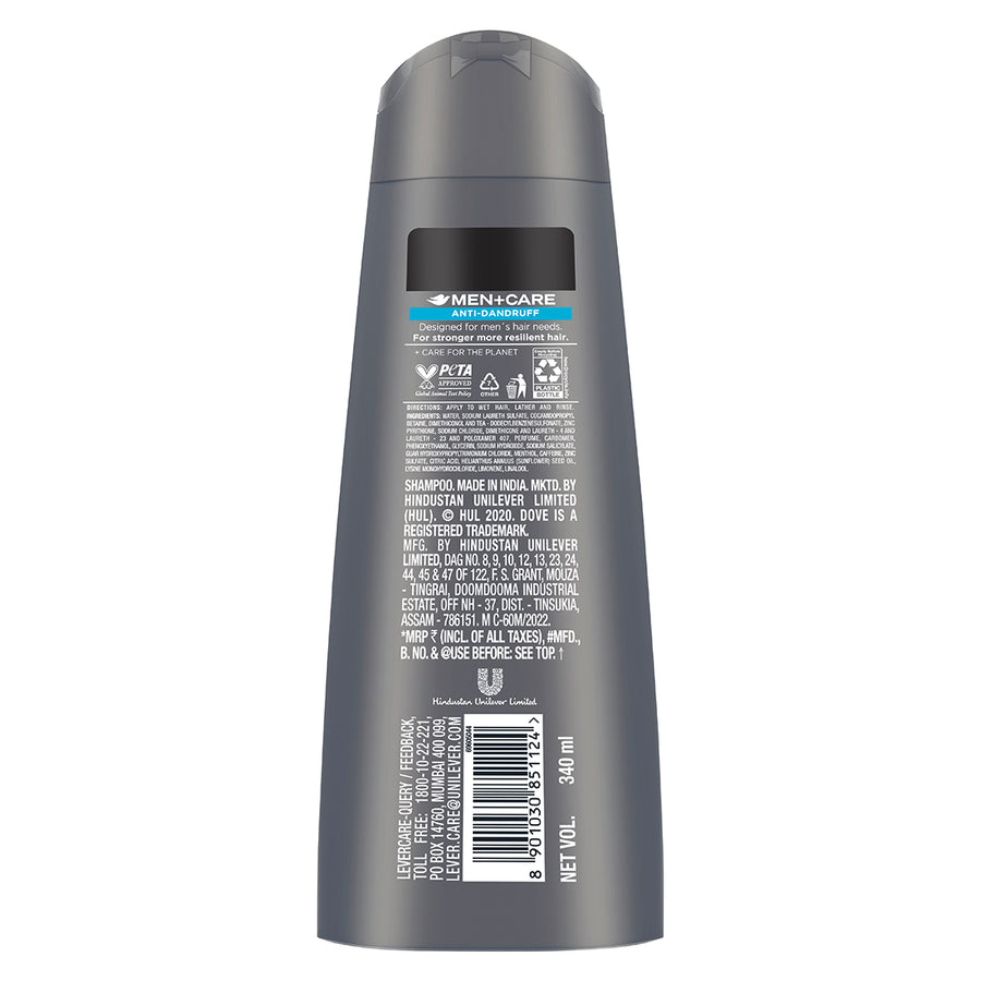 Dove Men+Care 2in1 Shampoo+Conditioner Combo, 340ml (Pack of 3)