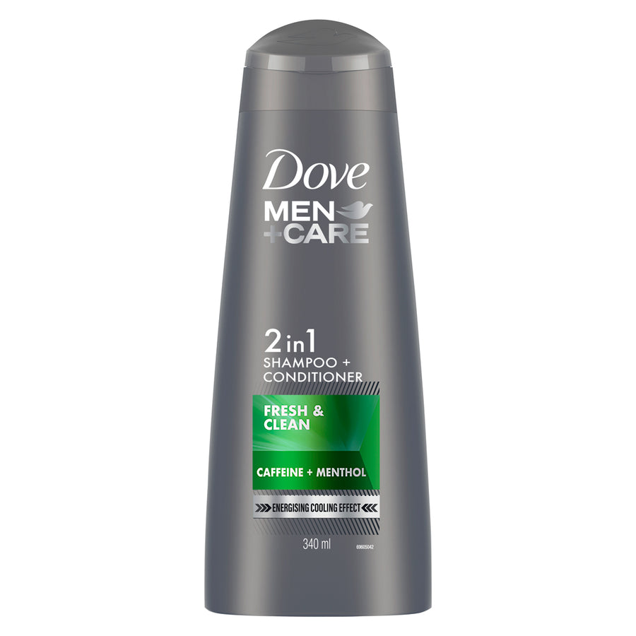 Dove Men+Care 2in1 Shampoo+Conditioner Combo, 340ml (Pack of 3)