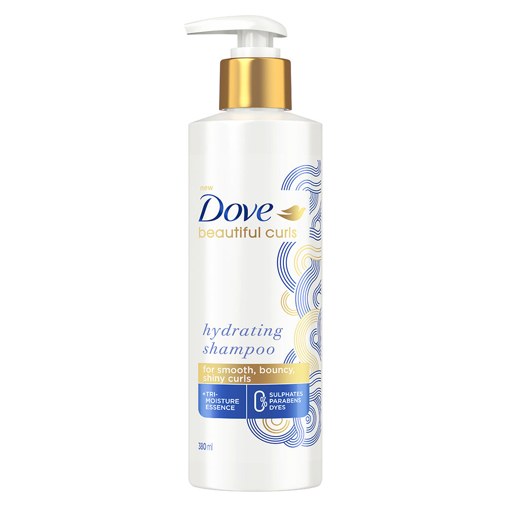 Dove Beautiful Curls Shampoo 380ml & Defining Hair Gel 100ml (Combo Pack)