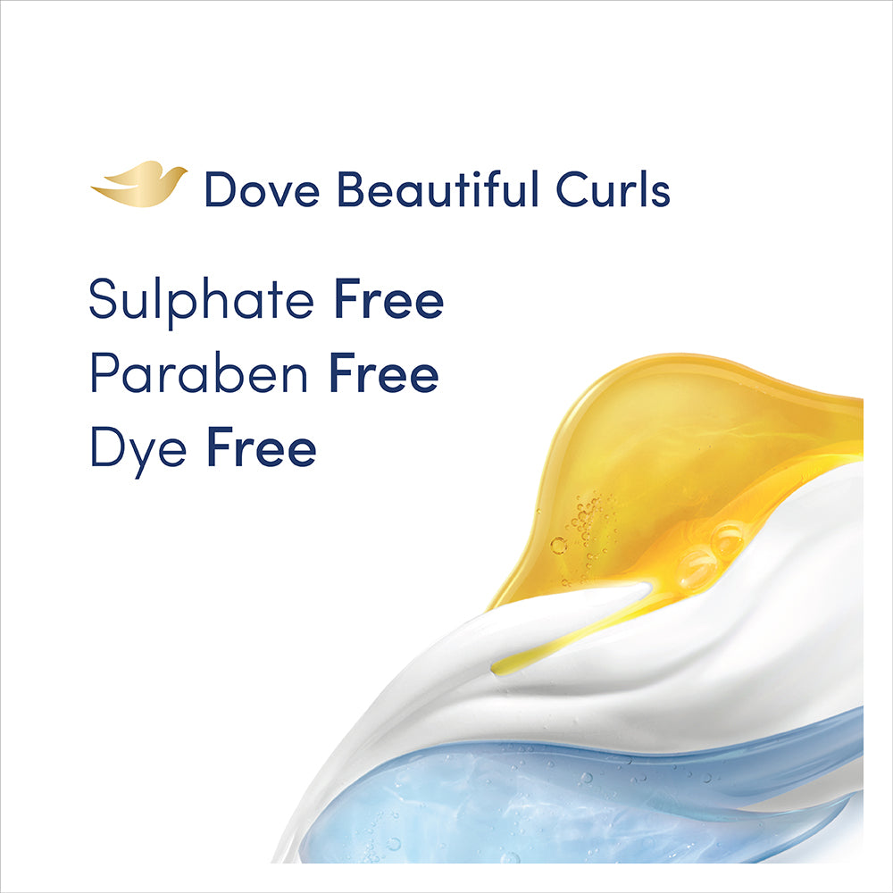 Dove Beautiful Curls Shampoo 380ml, Conditioner 380ml & Hair Gel 100ml (Combo Pack)