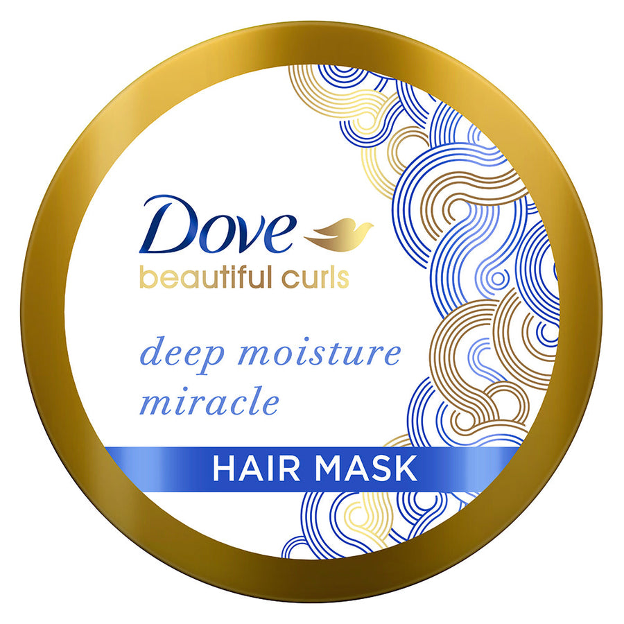 Dove Beautiful Curls Shampoo 380ml, Hair Mask 300ml & Hair Gel 100ml (Combo Pack)
