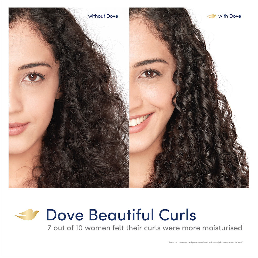 Dove Beautiful Curls Shampoo 380ml, Conditioner 380ml & Hair Mask 300ml (Combo Pack)