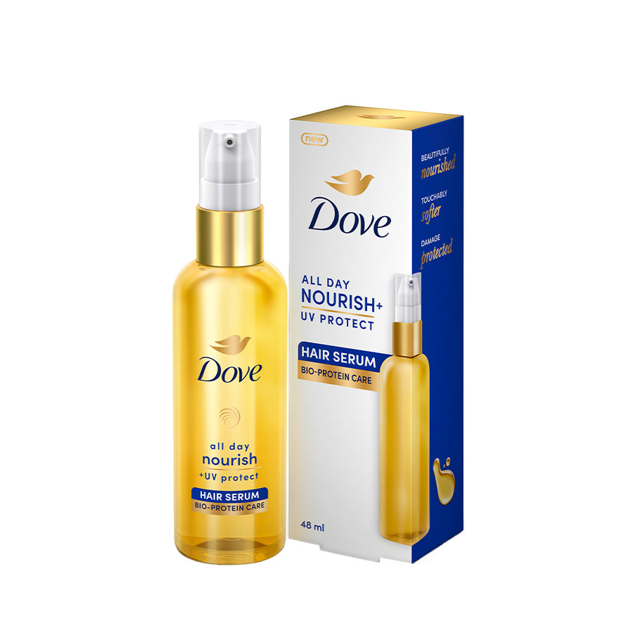 Dove  All Day Nourish + UV protect  Hair serum 48 ml , for all hair types