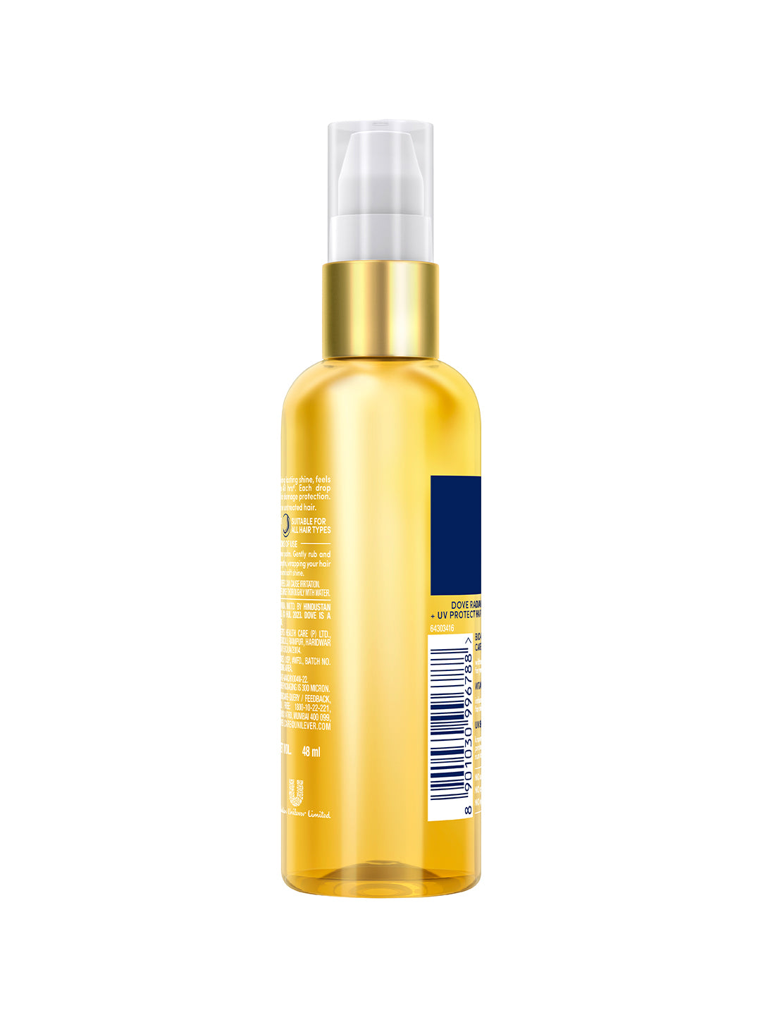 Dove  radiant shine + UV protect  Hair serum 48 ml