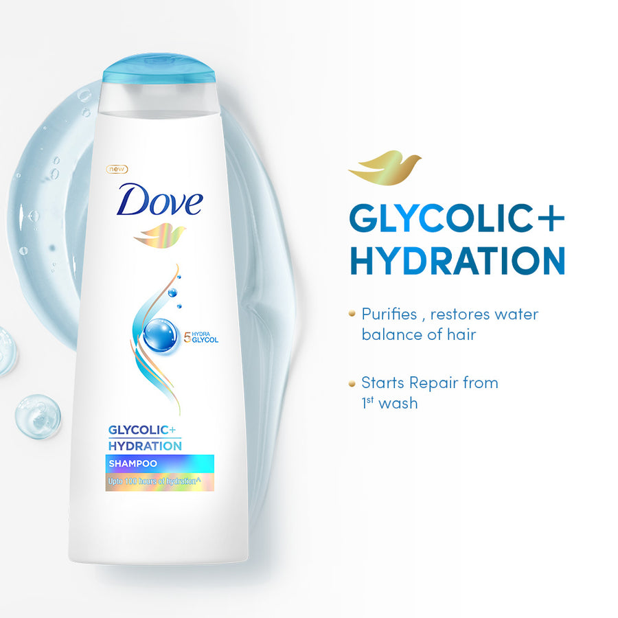 Dove Glycolic Hydration XL Shampoo - 650ml
