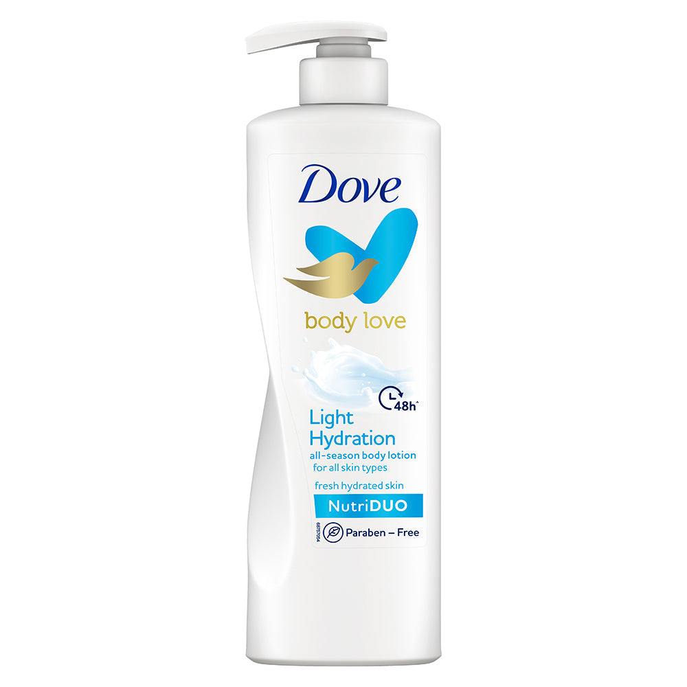 Body Love Light Hydration Body Lotion 400ml & Body Love Cooling Gel Crème 48hrs Hydration 145g, Paraben Free (Combo Pack)