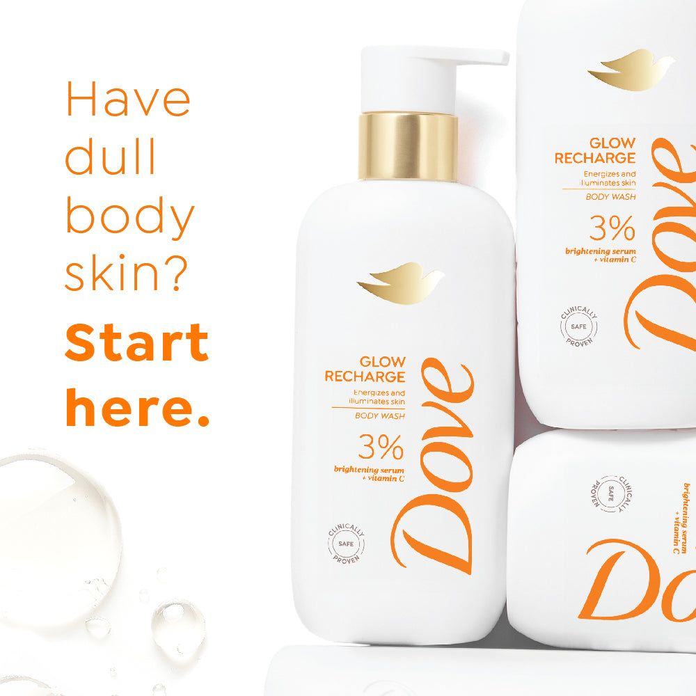 Dove Glow Recharge Body Wash with 3% Brightening Serum