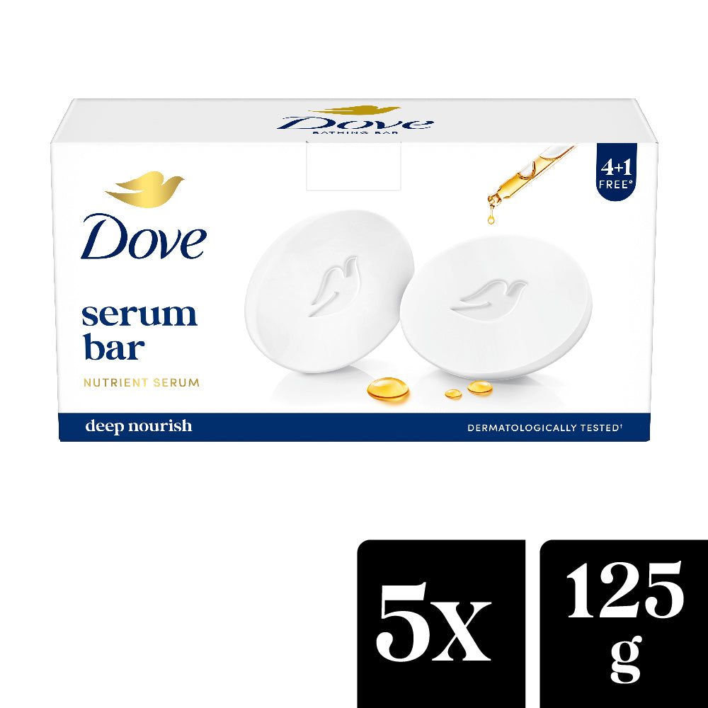 Dove Serum Bar with Nutrient Serum | 625g (125g x 5)