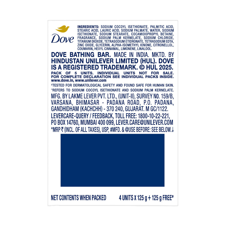 Dove Serum Bar with Nutrient Serum | 625g (125g x 5)
