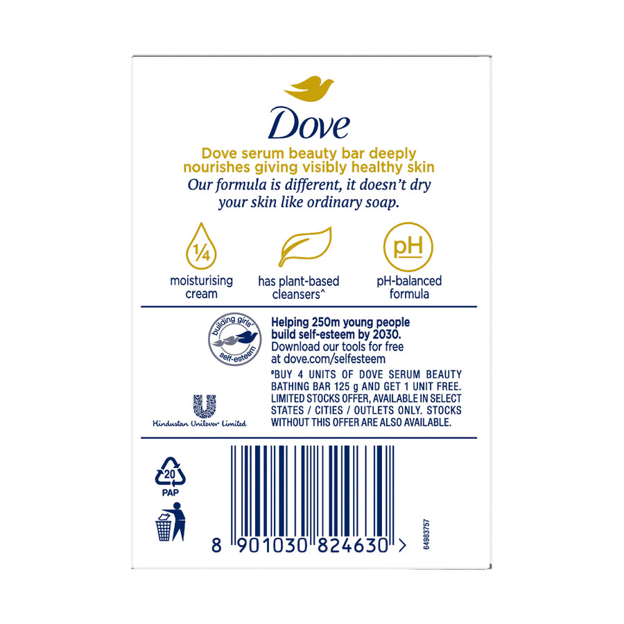 Dove Serum Bar with Nutrient Serum | 625g (125g x 5)