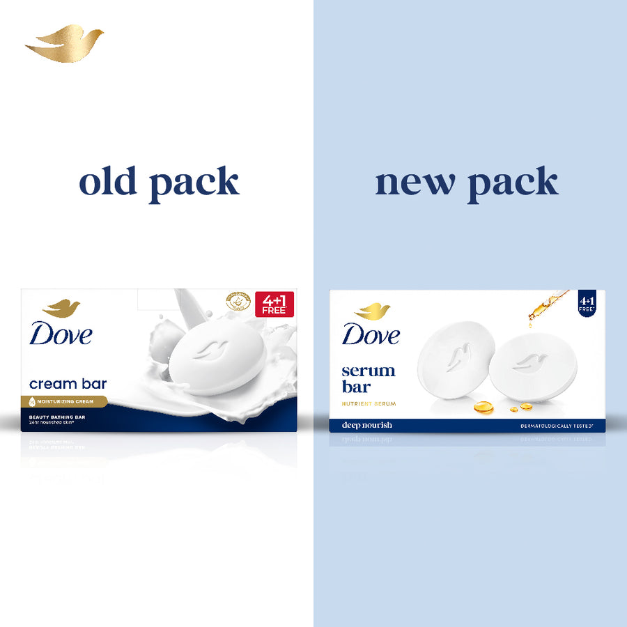 Dove Serum Bar with Nutrient Serum | 625g (125g x 5)