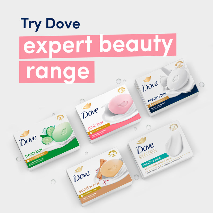 Dove Pink Beauty Bathing Bar - For Even Toned Glow | 5x125g