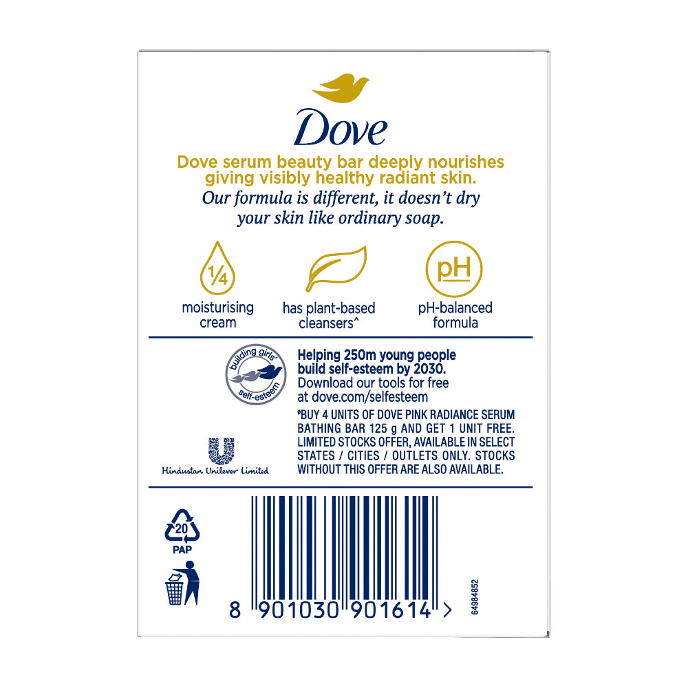 Dove Serum Bar with Radiance Serum | 625g (125g x 5)