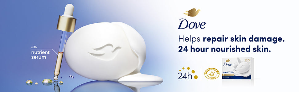 Dove Cream Beauty Bathing Bar - With Nutrient Serum for 24 hr Nourishe