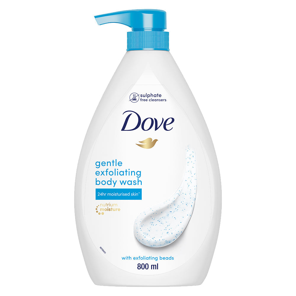 Dove Deeply Nourishing Body Wash 800ml & Gentle Exfoliating Beads Body Wash 800ml (Combo Pack)