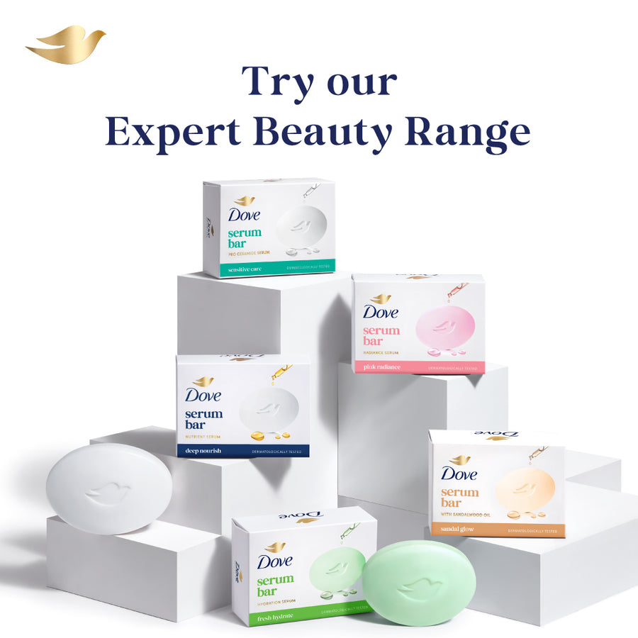 Dove Serum Bar with Sandalwood Oil | 375g (125g x 3)