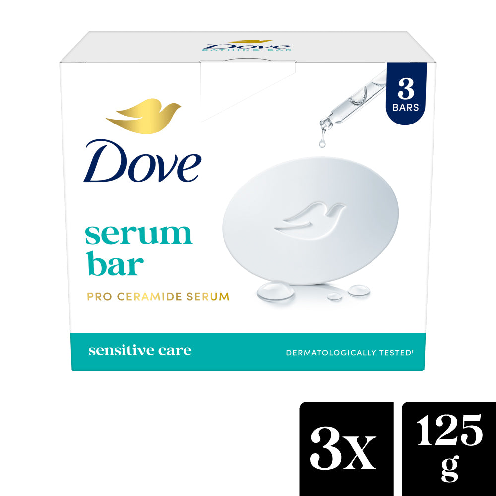 Dove Serum Bar with Pro-Ceramide Serum | 375g (125g x 3)